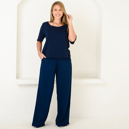 Conjunto BBonnie Leona Azul Marinho