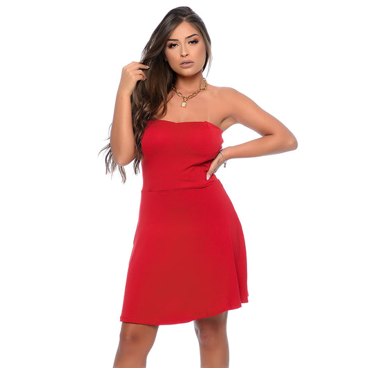 Vestido Curto Tomara-que-Caia com Bojo BBonnie Bel