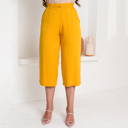 Calça Pantacourt Viscose Cós de Elástico BBonnie Cora