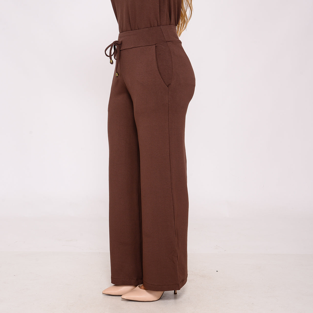 Conjunto Calça e Blusa de Moletinho BBonnie Milena Marrom