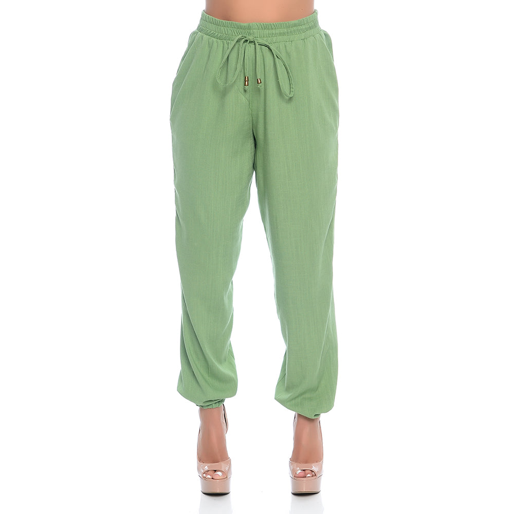Calça Jogger com Elástico na Barra e Bolsos BBonnie Meg