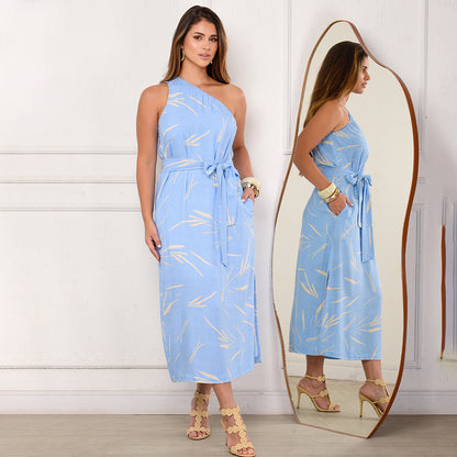 Vestido Midi Ombro Só BBonnie Leticia Estampados