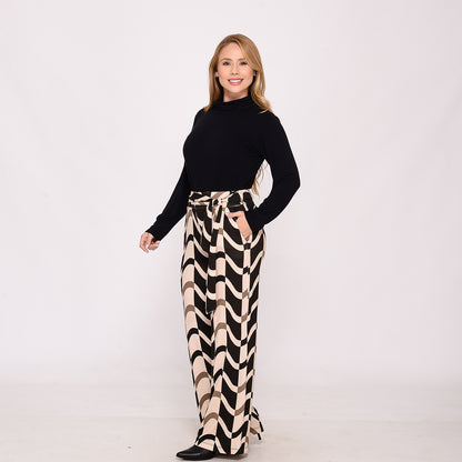 Calça Pantalona Cós Largo com Bolsos BBonnie Sheila