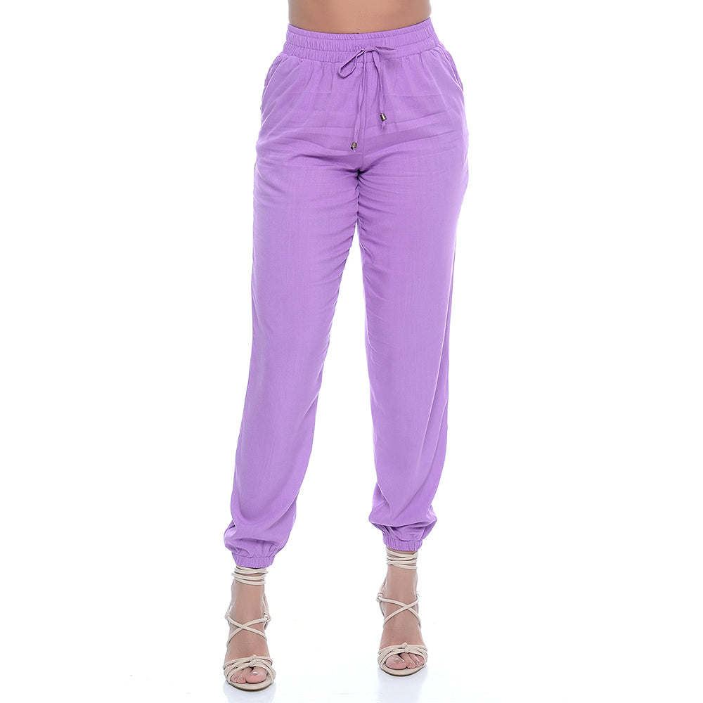 Calça Jogger com Elástico na Barra e Bolsos BBonnie Meg