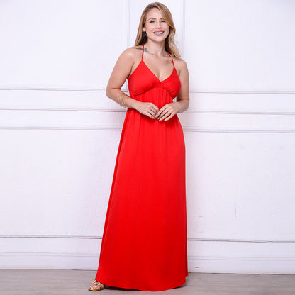 Vestido Maria – Longo com Decote nas Costas