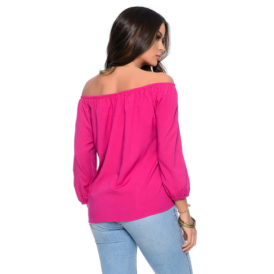 Blusa Ciganinha M/L BBonnie Kalli Pink