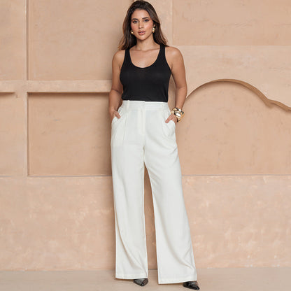 Calça Julia – Pantalona com Bolsos – BBonnie Preto B'Bonnie