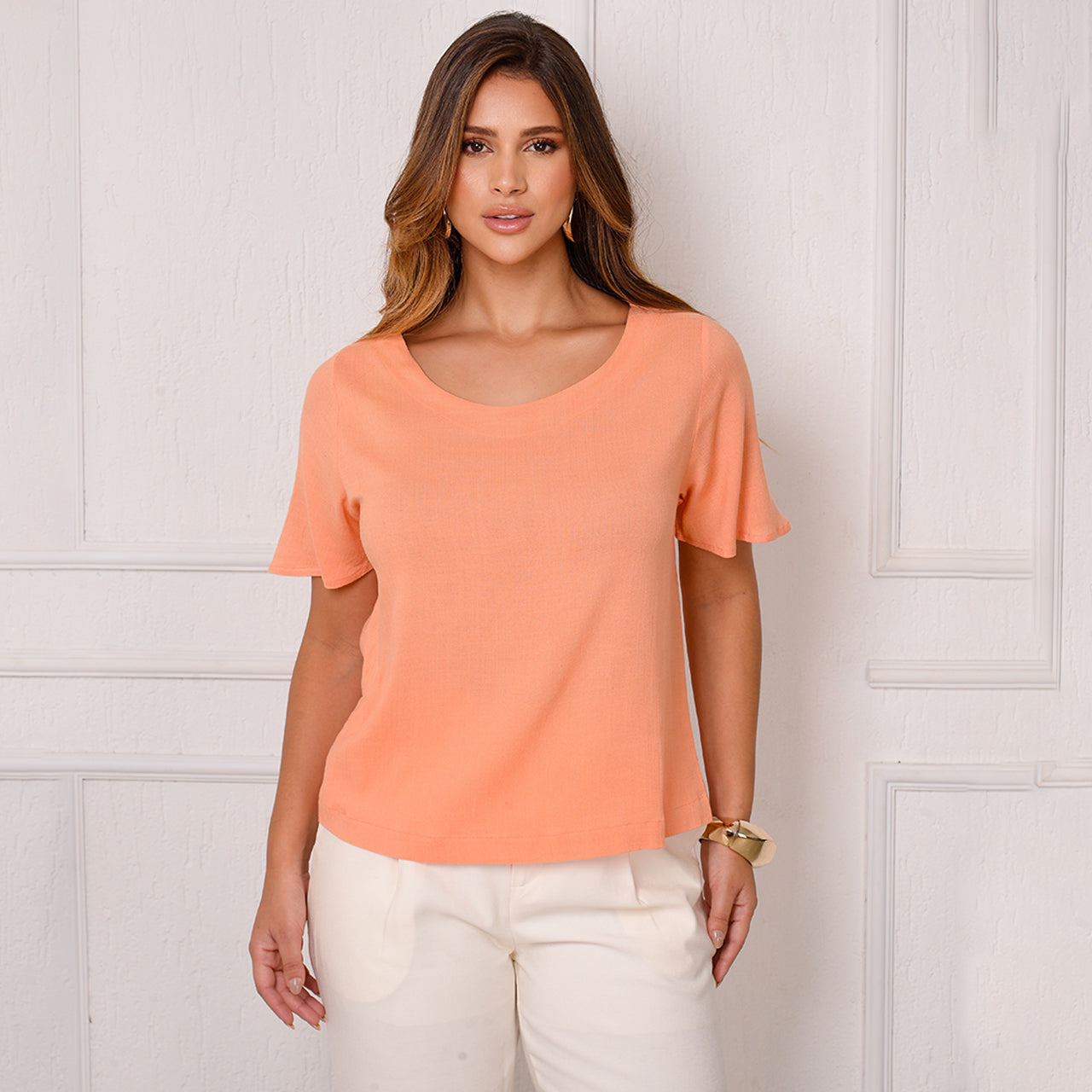 Blusa Viscose M/C BBonnie Leona