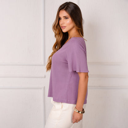 Blusa Viscose M/C BBonnie Leona