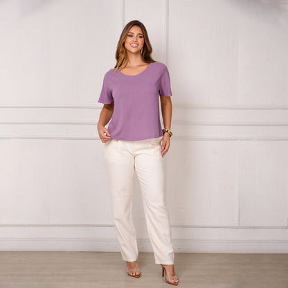 Blusa Viscose M/C BBonnie Leona