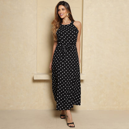 Vestido Longo Agatha BBonnie Feminino com Bolsos Poa