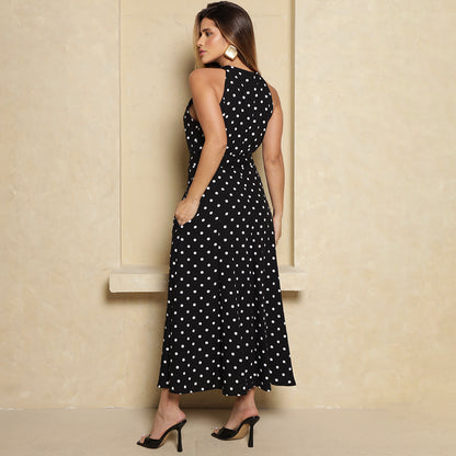 Vestido Longo Agatha BBonnie Feminino com Bolsos Poa