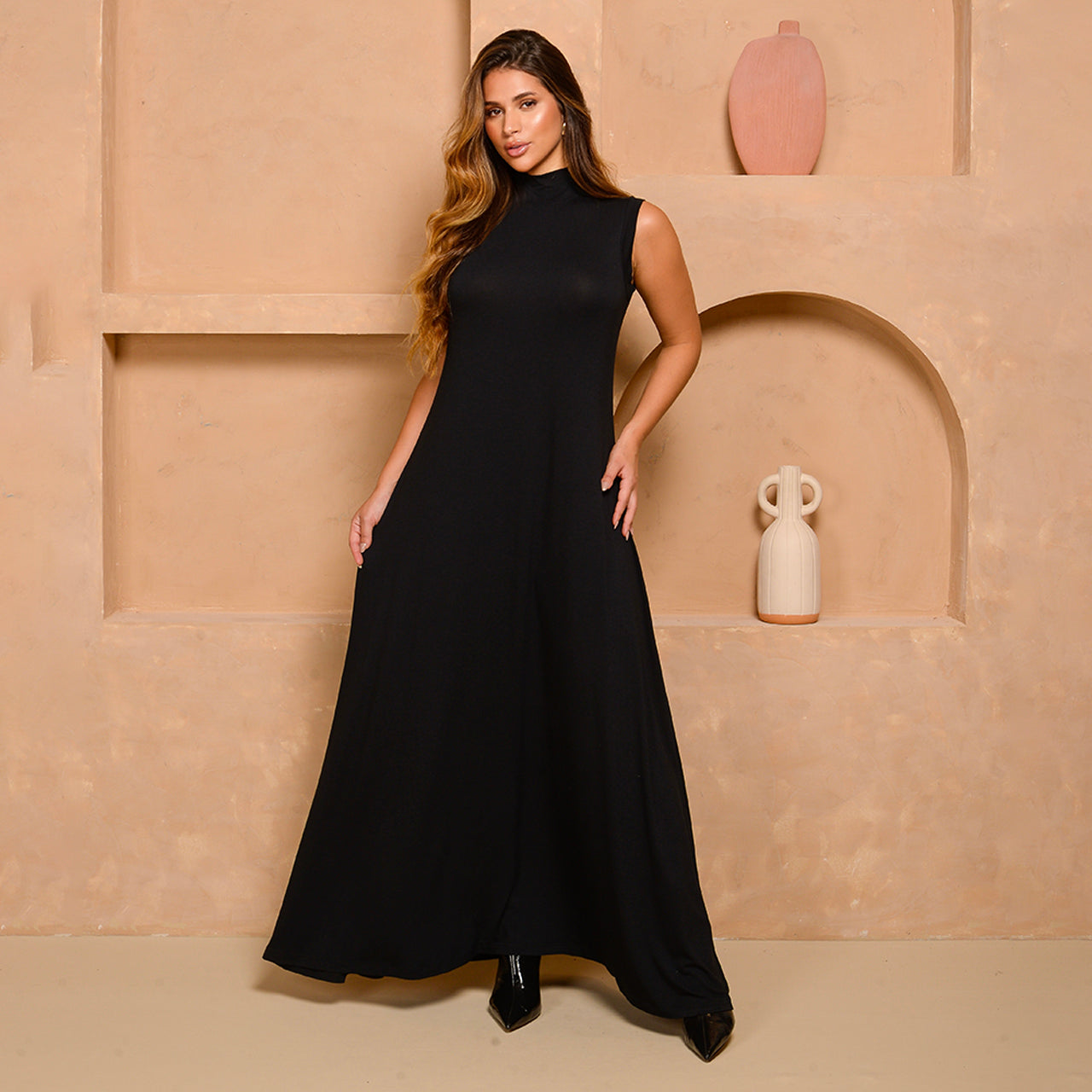 Vestido Longo Nayana - Malha Premium