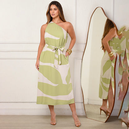 Vestido Midi Ombro Só BBonnie Leticia Estampados