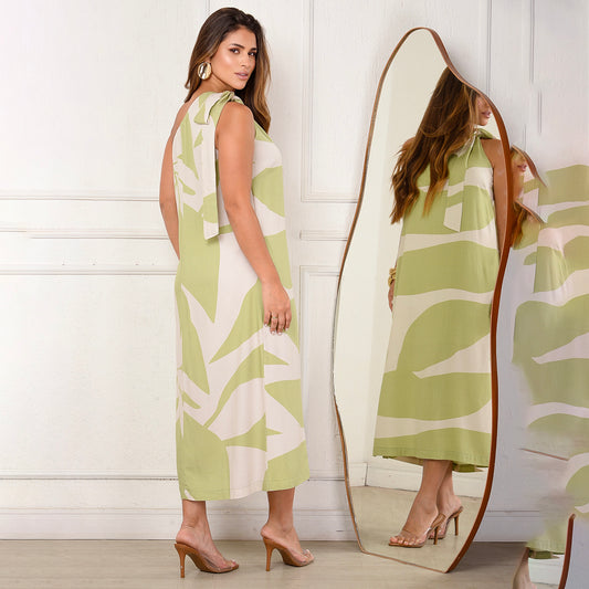 Vestido Midi Ombro Só BBonnie Leticia Estampados