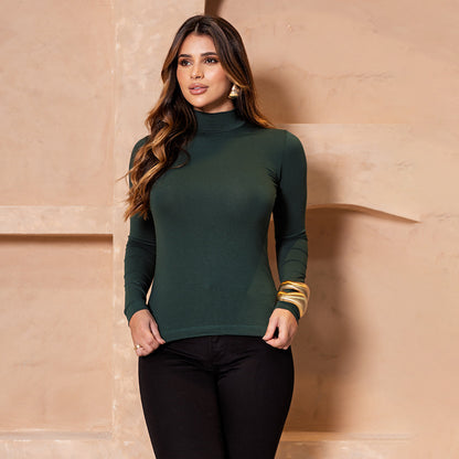 Blusa Cacharrel Olivia - Manga Longa com Gola Alta – B’Bonnie B'Bonnie