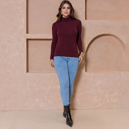 Blusa Cacharrel Olivia - Manga Longa com Gola Alta – B’Bonnie B'Bonnie