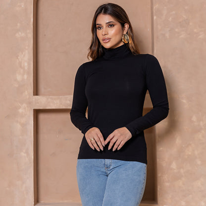 Blusa Cacharrel Olivia - Manga Longa com Gola Alta – B’Bonnie B'Bonnie