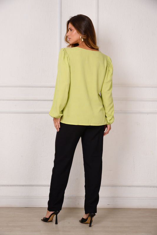 Calça Mirela BBonnie – Alfaiataria Sensorial com Cinto B'Bonnie