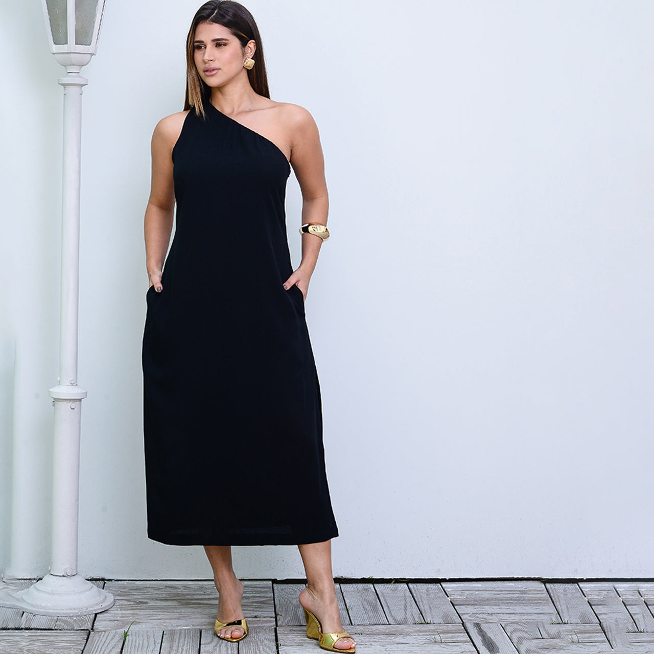 Vestido Midi Ombro Só BBonnie Leticia B'Bonnie