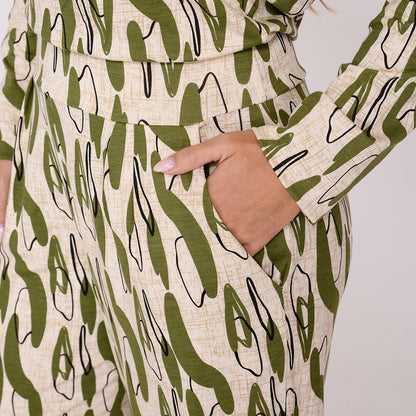 Macacão M/L Decote Canoa BBonnie Maitê  Estampados