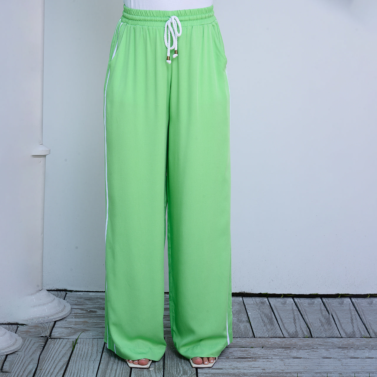 Calça Pantalona Listra Lateral BBonnie Manuela