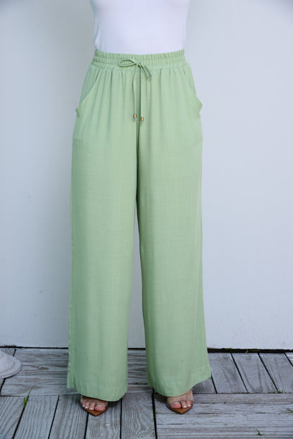 Calça Pantalona em Viscose BBonnie Manu