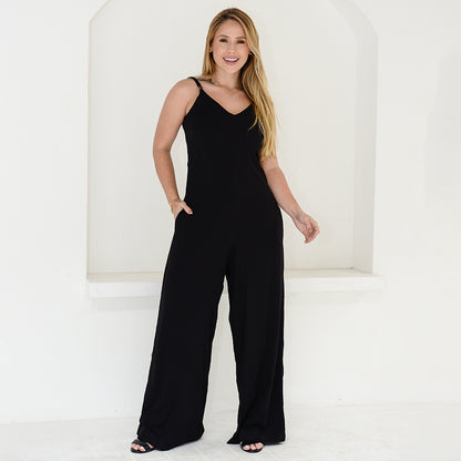 Macacão Longo Alças Finas BBonnie Marina