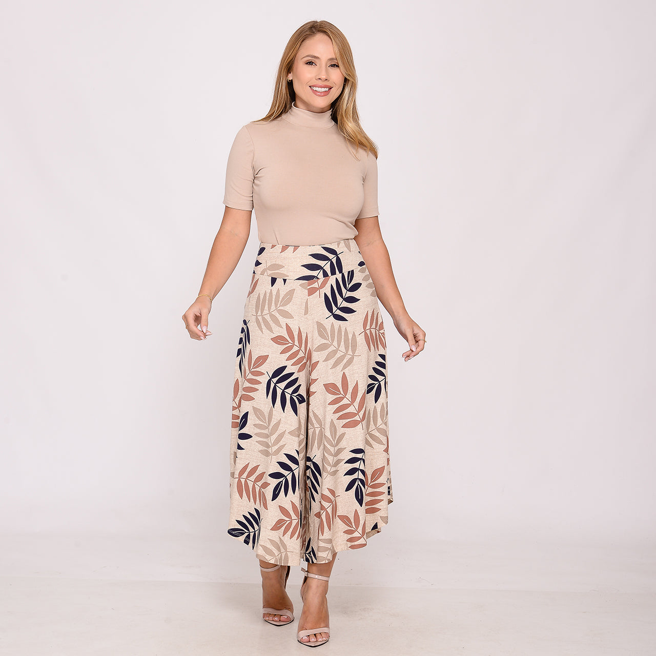 Calça Pantacourt com Cós BBonnie Noemi Estampados