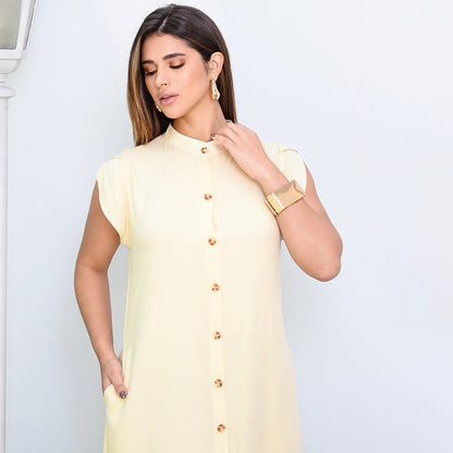 Vestido Chemise Midi Botões M/C  BBonnie Sienna