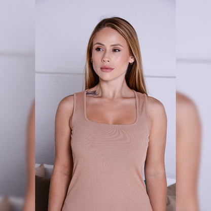 Vestido Curto Canelado BBonnie Luana