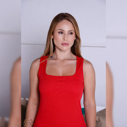 Vestido Curto Canelado BBonnie Luana