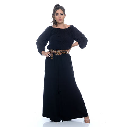 Calça Pantalona em Viscose BBonnie Cleo
