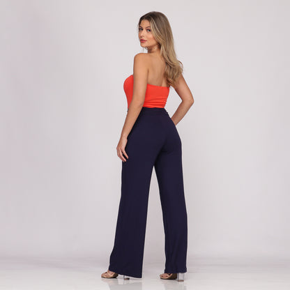 Calça Pantalona Cós largo Bolsos BBonnie Sheila