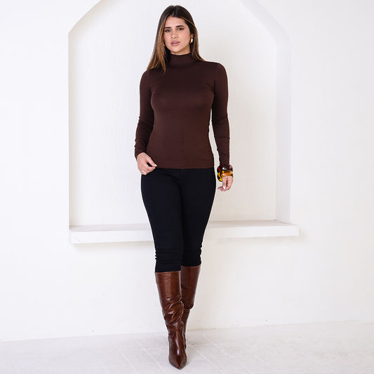 Blusa Cacharrel M/L BBonnie Marrom