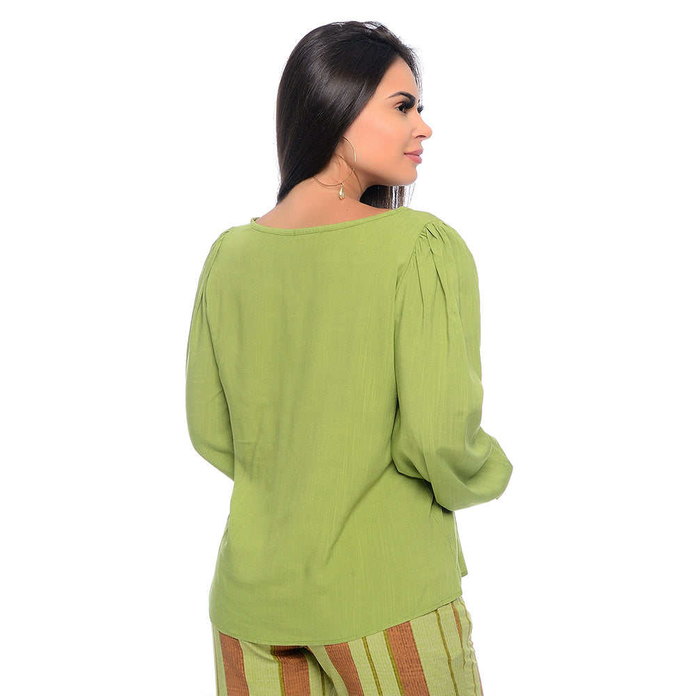 Blusa Bata Decote Redondo BBonnie Vânia