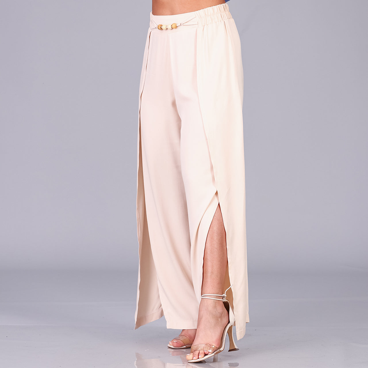 Calça Pantalona com Fenda na Frente BBonnie Paola