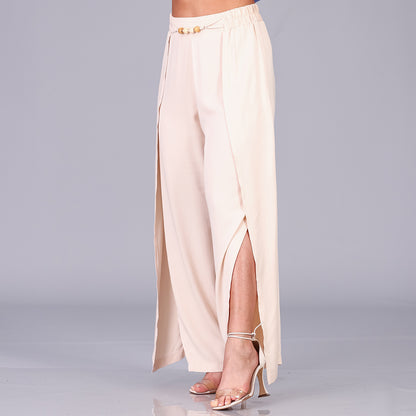 Calça Pantalona com Fenda na Frente BBonnie Paola
