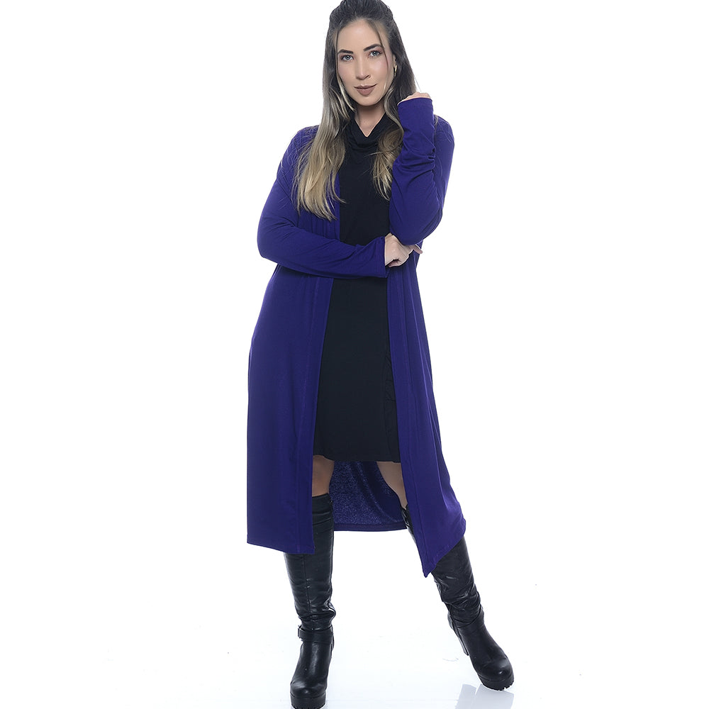 Cardigan Feminino M/L BBonnie Kira Roxo B'Bonnie