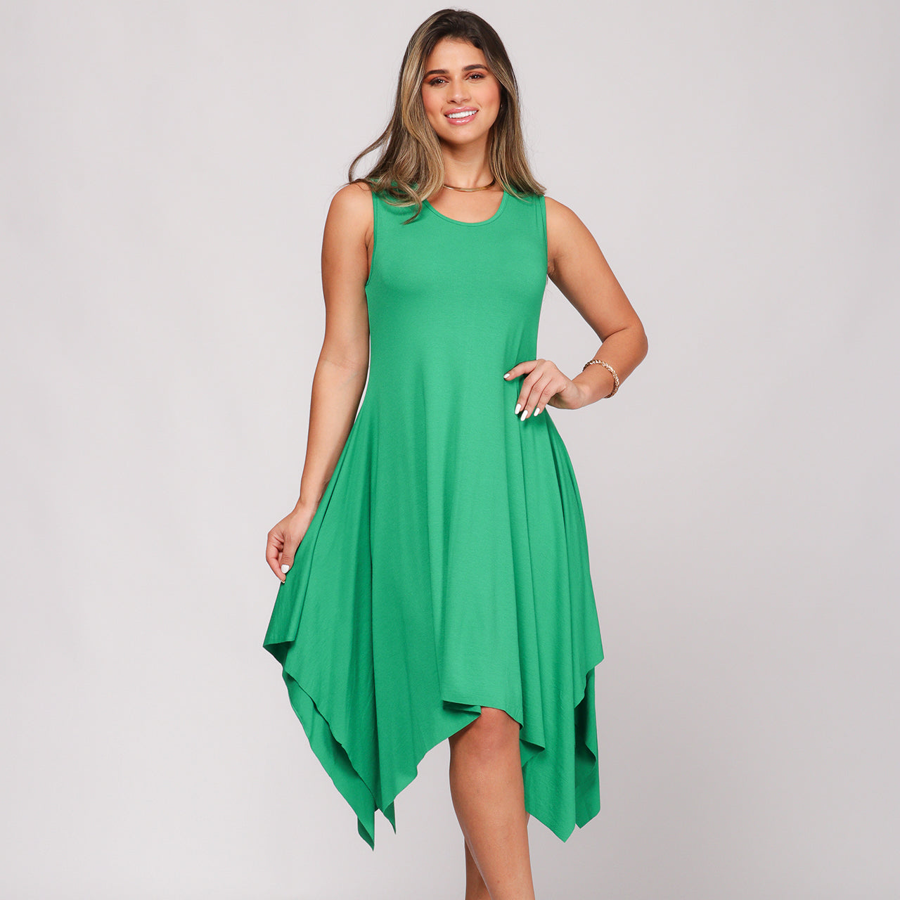 Vestido Midi Assimétrico de Alça BBonnie Mabel