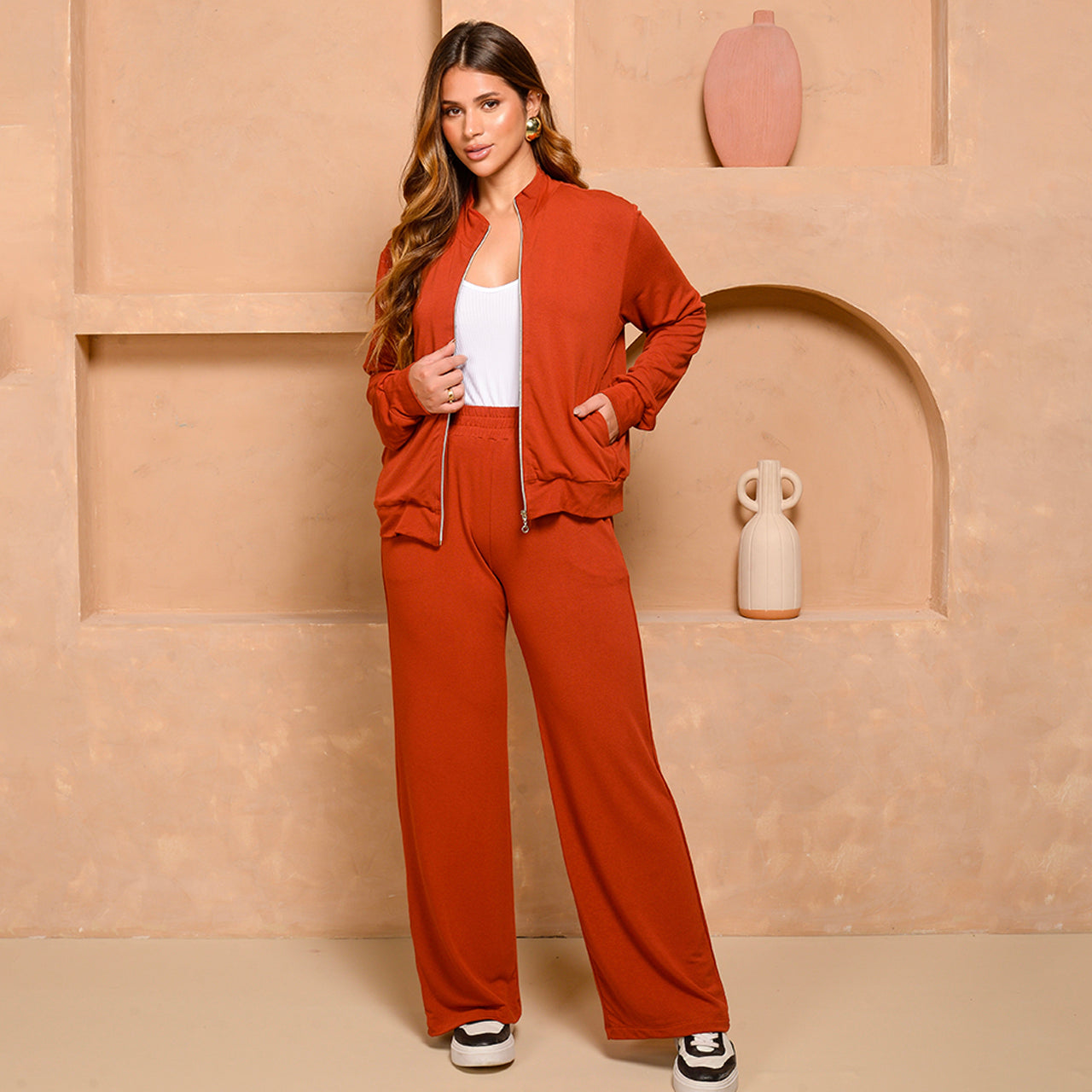 Conjunto Lavinia – Calça e Blusa com Zíper