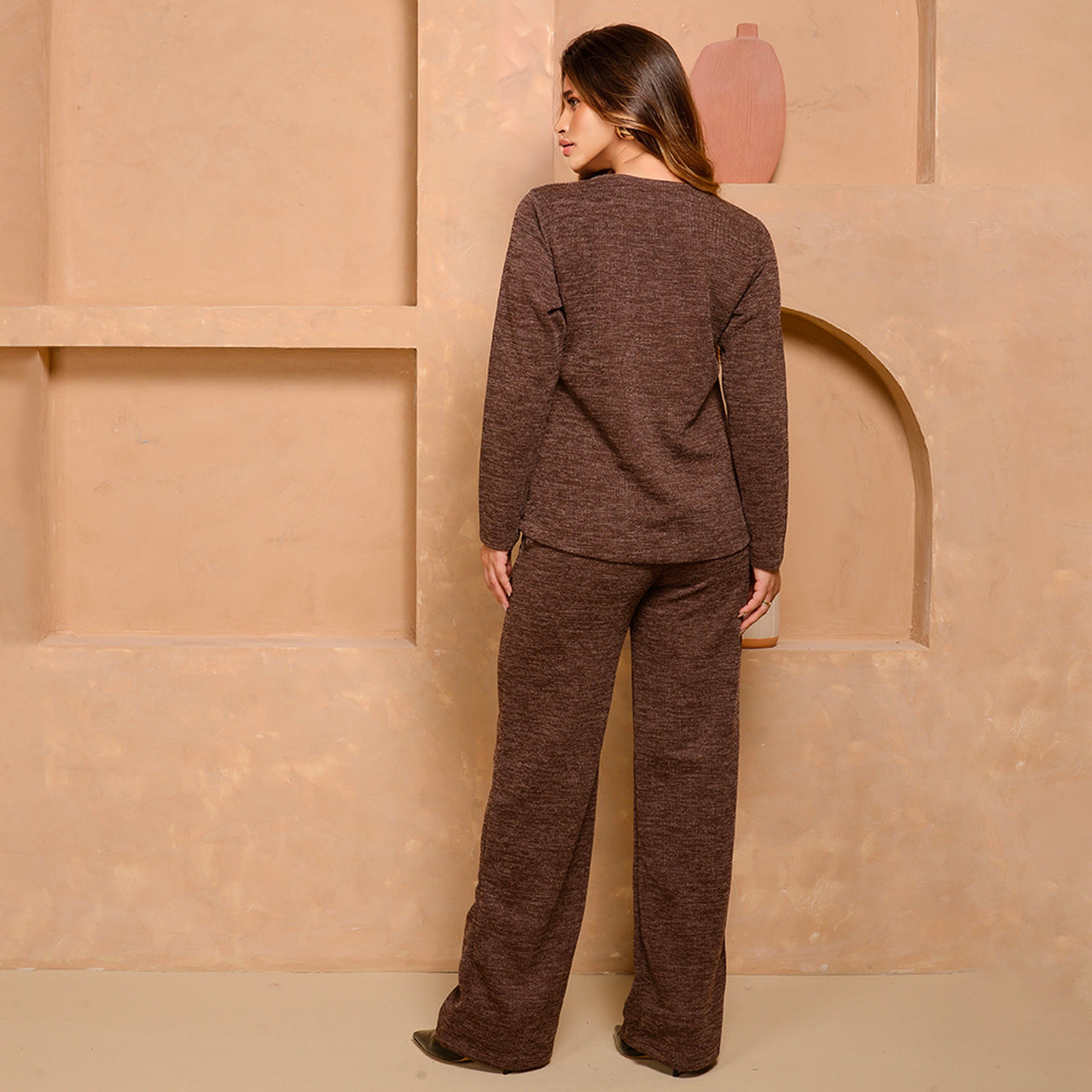 Conjunto Milano – calça e blusa  malha encorpada