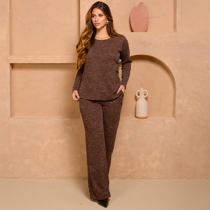 Conjunto Milano – calça e blusa  malha encorpada