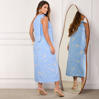 Vestido Midi Ombro Só BBonnie Leticia Estampados