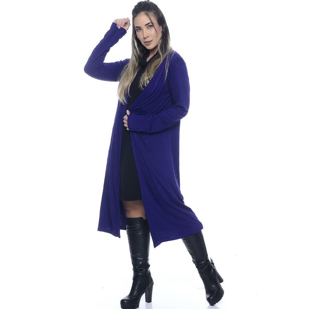 Cardigan Feminino M/L BBonnie Kira Roxo B'Bonnie