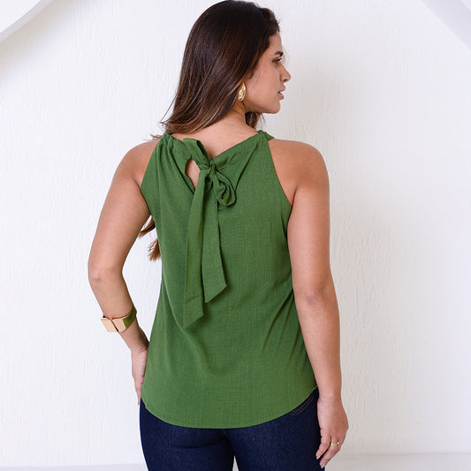 Blusa Cava Americana BBonnie Pietra Verde Militar