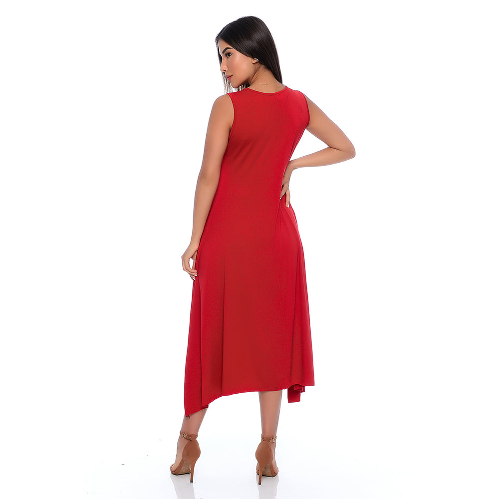 Vestido Midi Assimétrico com Pontas BBonnie Nani