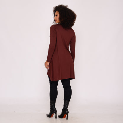 Cardigan Manga Longa BBonnie Isadora Marrom