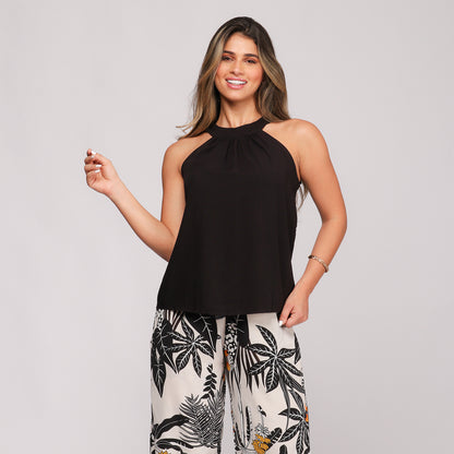 Blusa Cava Americana BBonnie Pietra Preta