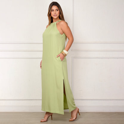 Vestido Sabrina – Longo com Amarração no Pescoço